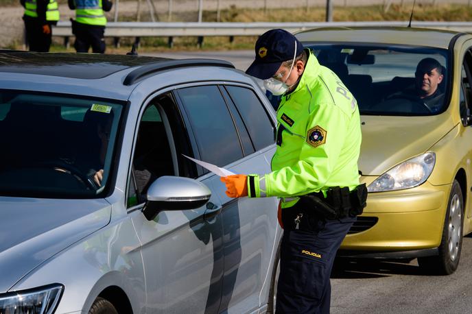 slovenska policija kontrola koronavirus meja | Foto STA