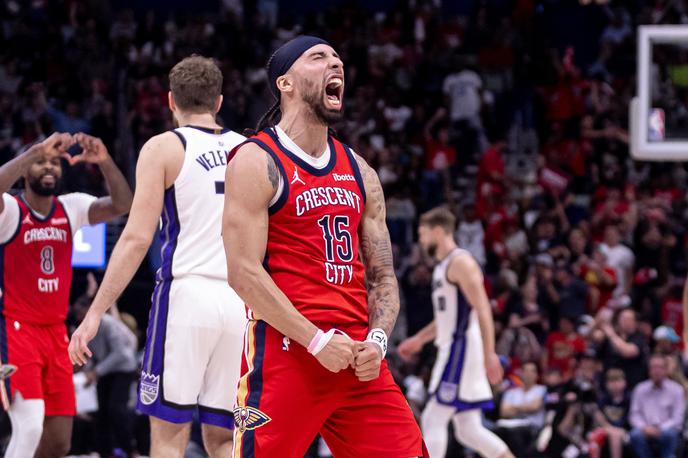 Jose Alvarado, New Orleans Pelicans | Košarkarji ekipe New Orleans Pelicans so si v dodatni tekmi zagotovili nastop v končnici lige NBA. | Foto Reuters