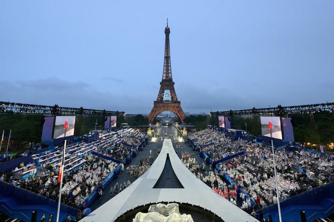 Pariz 2024 otvoritev olimpijske igre Slovenija | Foto Reuters