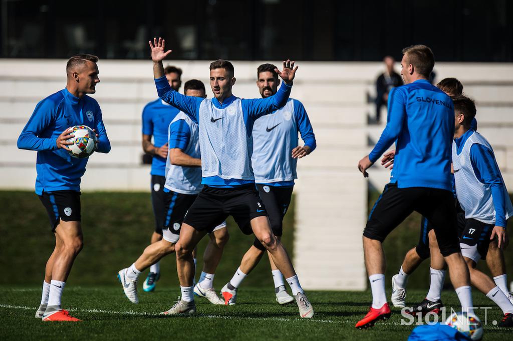 Slovenska nogometna reprezentanca Trening Brdo