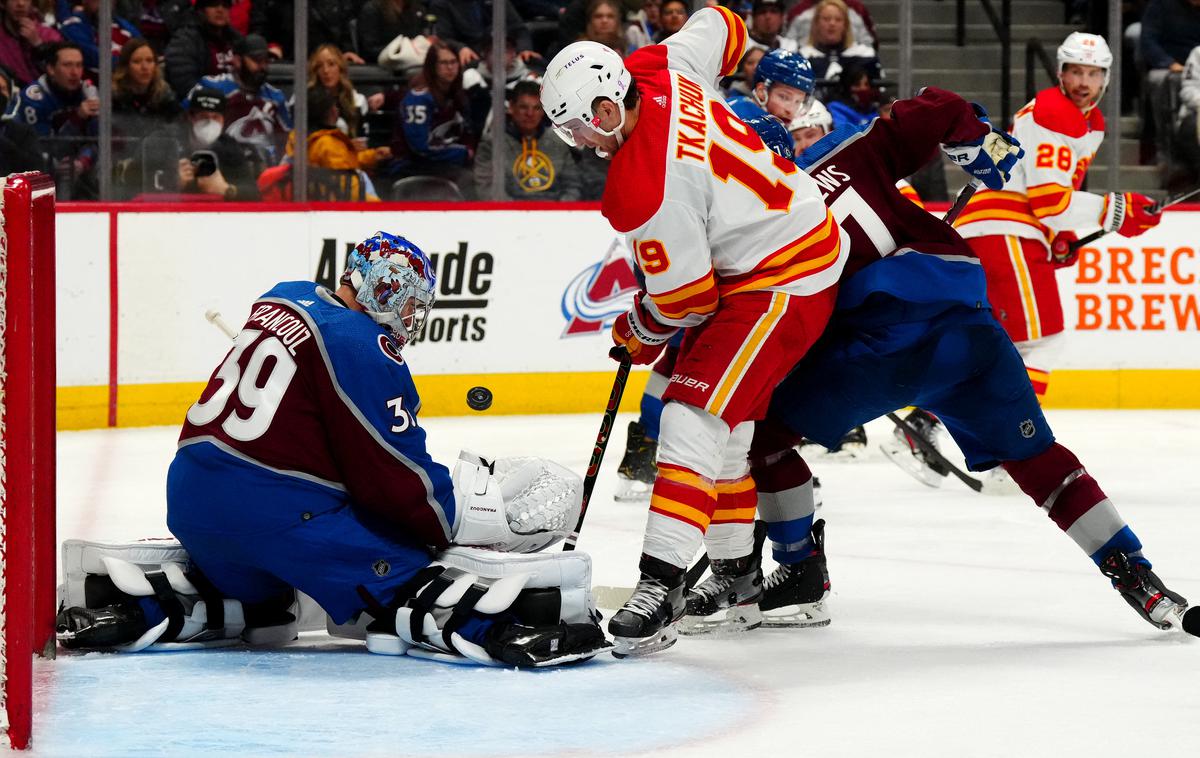 Calgary Flames | Hokejisti Calgaryja so na gostovanju v podaljšku s 4:3 premagali Colorado Avalanche. | Foto Guliverimage