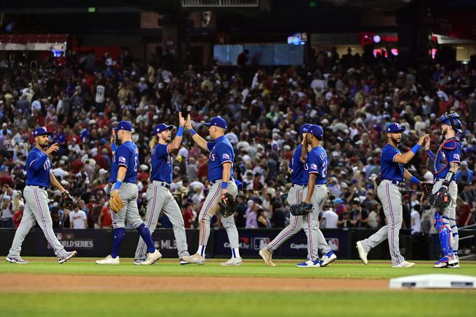 Texas Rangers so od prvega naslova oddaljeni le dve zmagi. | Foto: Reuters