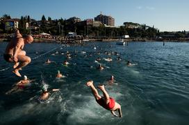 Novoletni skok v morje Portorož