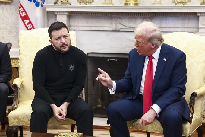 Volodimir Zelenski in Donald Trump sta se 28. februarja v Ovalni pisarni zapletla v oster prepir. | Foto: Guliverimage