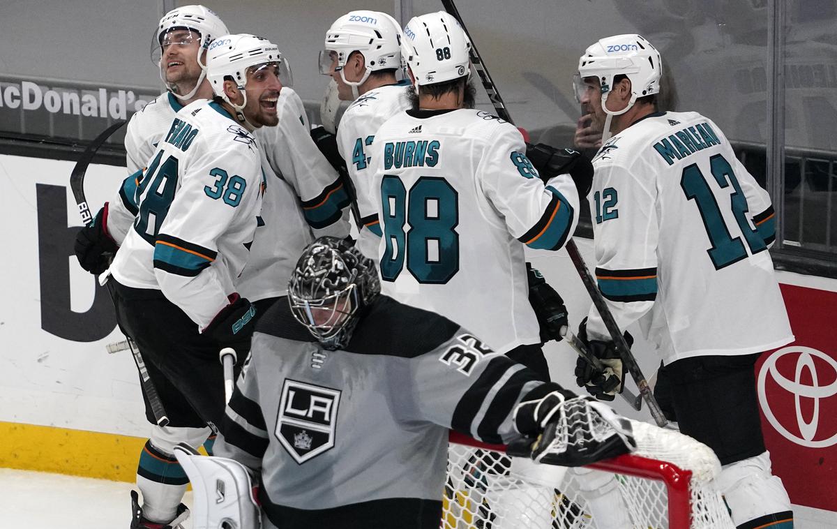 San Jose Sharks Los Angeles Kings | San Jose Sharks so v Staples Centru slavil še drugič v dobrem dnevu. | Foto Guliverimage