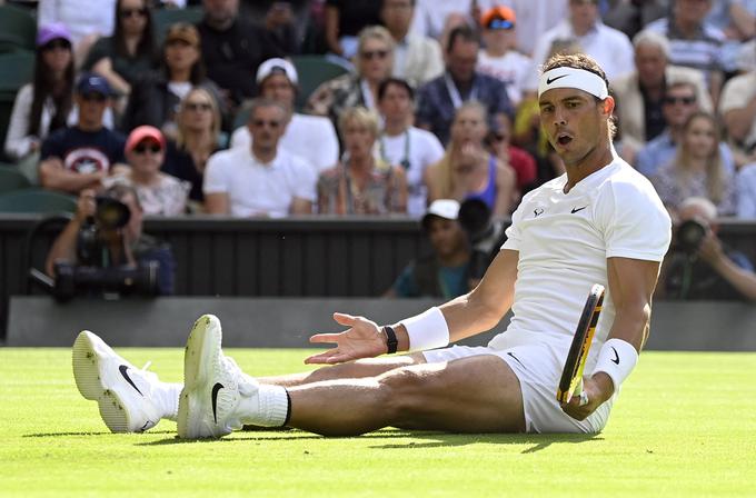 Nadal se je močno namučil v dvoboju z Litovcem, a vendarle prišel do napredovanja.  | Foto: Reuters