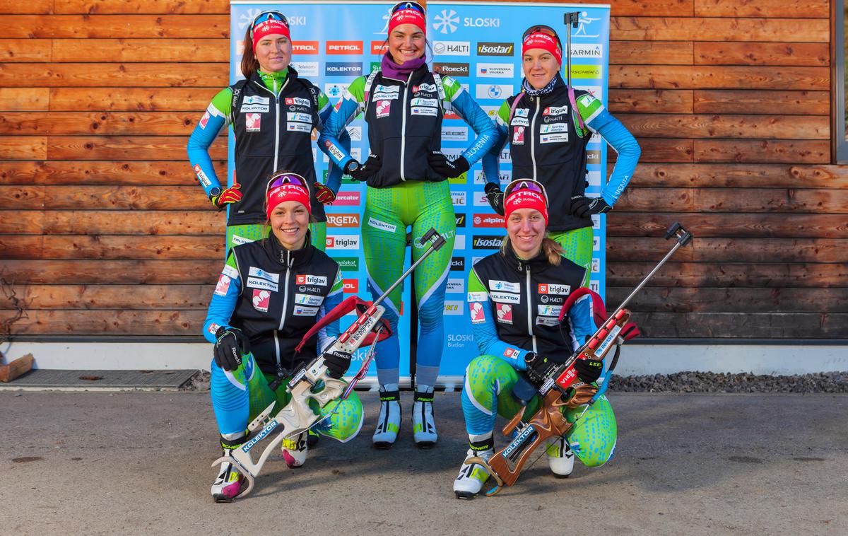 Biatlonke | Slovenska ženska biatlonska reprezentanca želi na OI v pekingu nastopiti s štafeto. | Foto Prezlc Photography