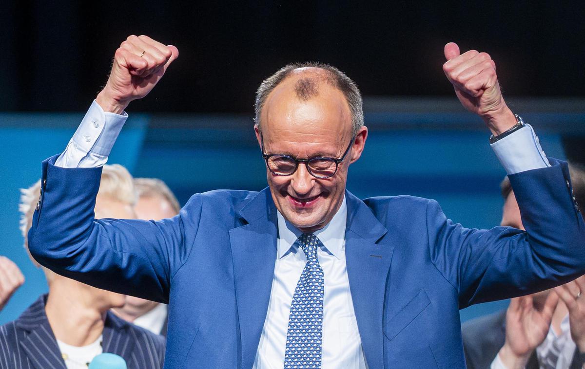 Friedrich Merz | Največ glasov je po vzporednih volitvah dobila CDU/CSU. Novi nemški kancler bo tako najverjetneje krščanski demokrat Friedrich Merz. | Foto Guliverimage