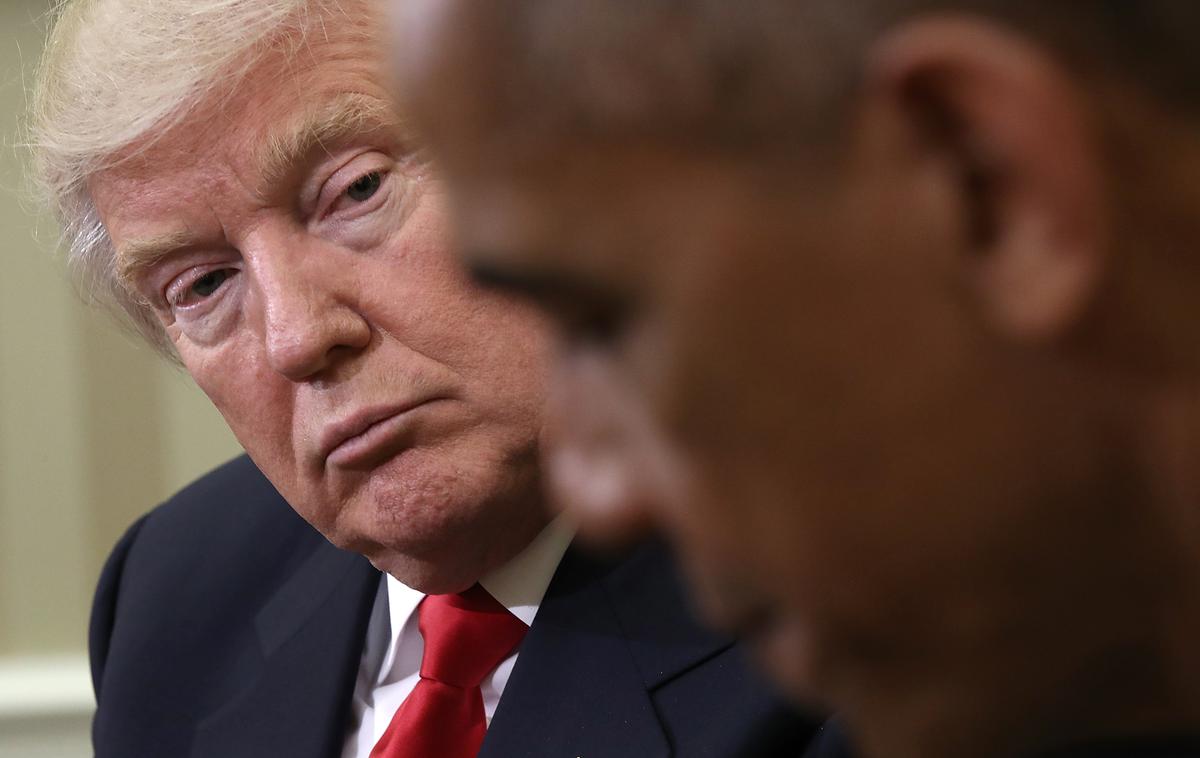 Donald Trump Barack Obama Bela hiša | Foto Getty Images