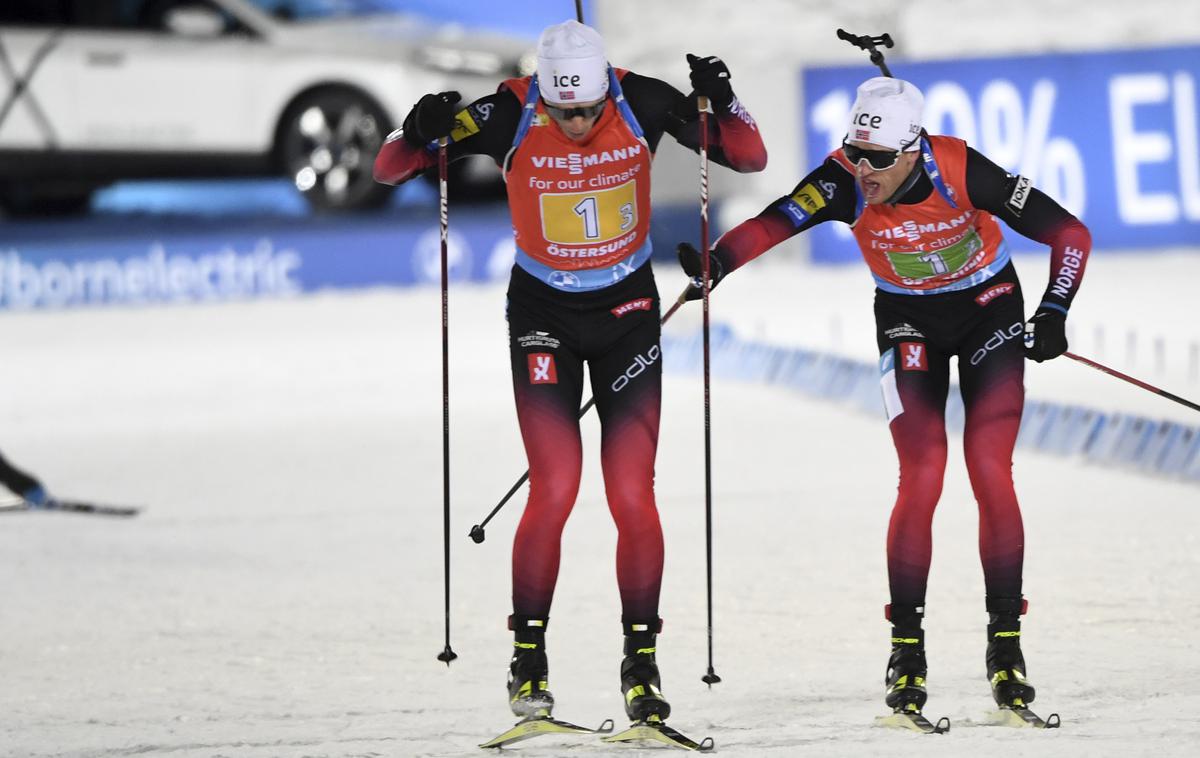 Johannes Thingnes Boe Tarjei Boe | Brata Boe sta Norvežanom pomagala do štafetne zmage. | Foto Guliverimage