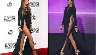 Chrissy Teigen na American Music Awards dražila z obleko, ki razgalja