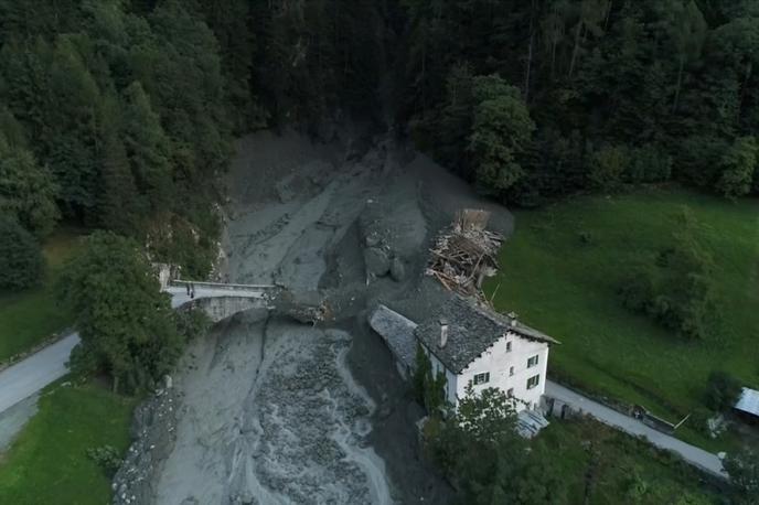 plaz, zemeljski plaz. švica, Bondo | Foto Reuters