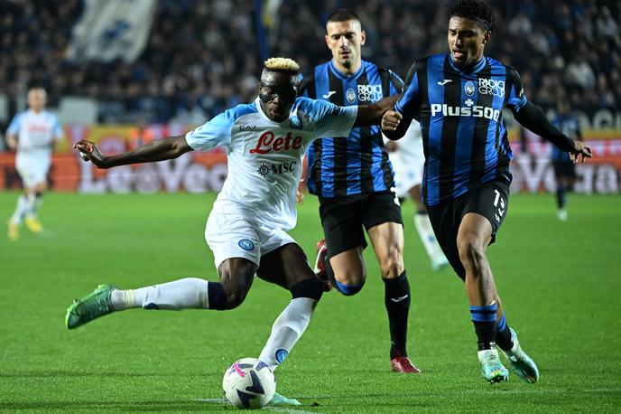 Victor Osimhen | Victor Osimhen je najboljši strelec serie A. V polno je zadel tudi v Bergamu. | Foto Reuters