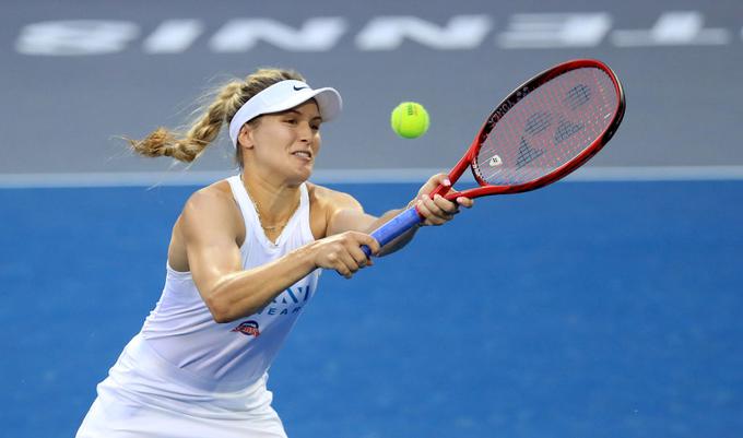 Eugenie Bouchard je v času odmora odigrala kar nekaj ekshibicijskih dvobojev. | Foto: Gulliver/Getty Images