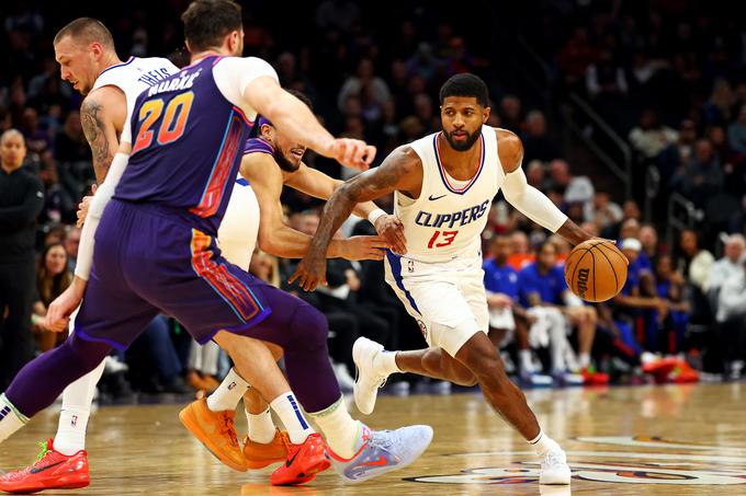 Paul George je ob zmagi LA Clippers dosegel 33 točk, zadel je pet trojk. | Foto: Reuters