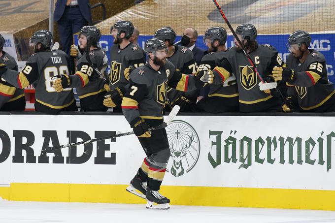 Alex Pietrangelo je zabil oba zadetka za moštvo Vegasa. | Foto: Guliverimage/Vladimir Fedorenko