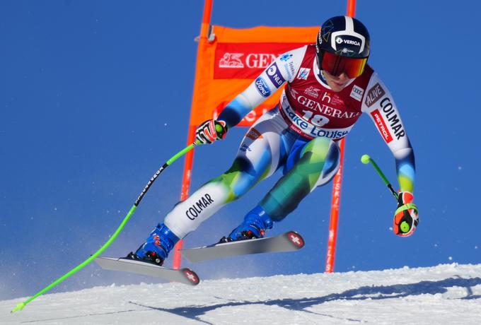 Ilka Štuhec za Goggio zaostaja tri sekunde in dve desetinki. | Foto: Guliverimage/Vladimir Fedorenko