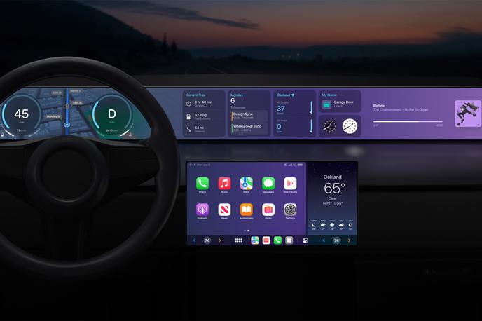 Apple CarPlay | Apple bo lahko delovanje vmesnika CarPlay razširil tudi na digitalne merilnike. | Foto Apple