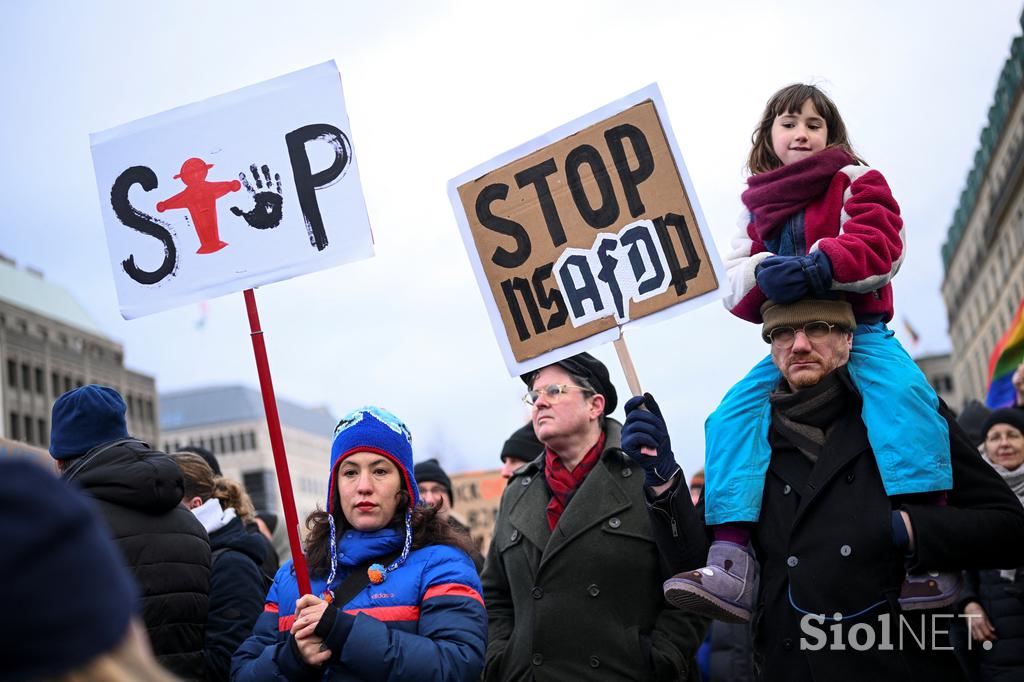 Protest proti skrajni desnici, Berlin, Nemčija