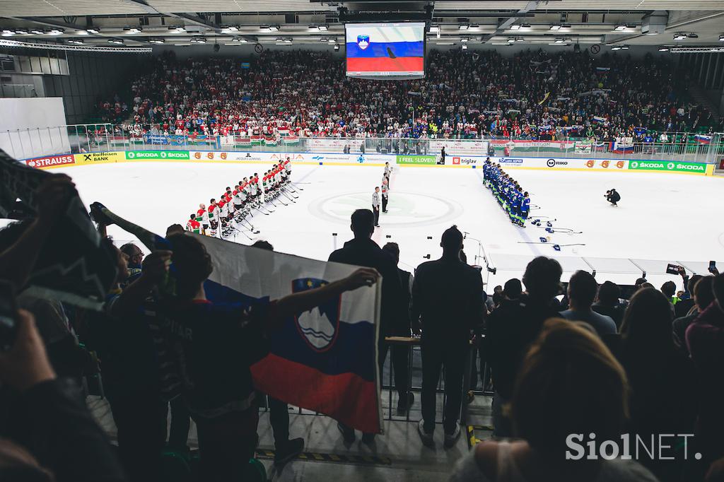 SP v hokeju (Ljubljana): Slovenija - Madžarska