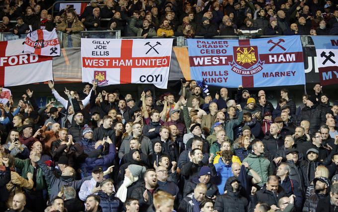 West Ham United je eden največjih londonskih nogometnih klubov, a v angleškem prvenstvu ni bil še nikoli višje od tretjega mesta, ki so ga kladivarji dosegli v sezoni 1985/86. | Foto: Guliverimage/Vladimir Fedorenko