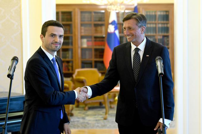 Matej Tonin in Borut Pahor | Foto: STA ,