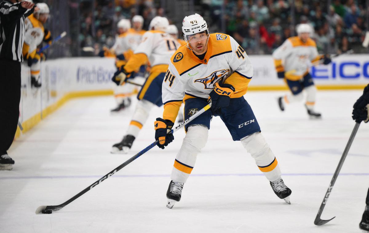 Nashville Predators, Kiefer Sherwood | Nashville Predators so zmagali šestič zapored. | Foto Reuters