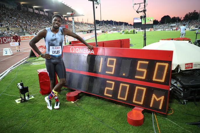 Noah Lyles Lozana | Noah Lyles je na 200 metrov dosegel četrti najboljši čas v zgodovini. | Foto Reuters