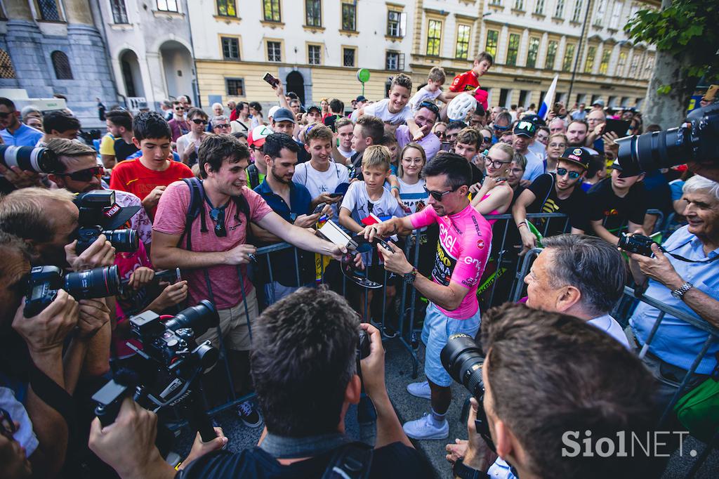 Primož Roglič sprejem