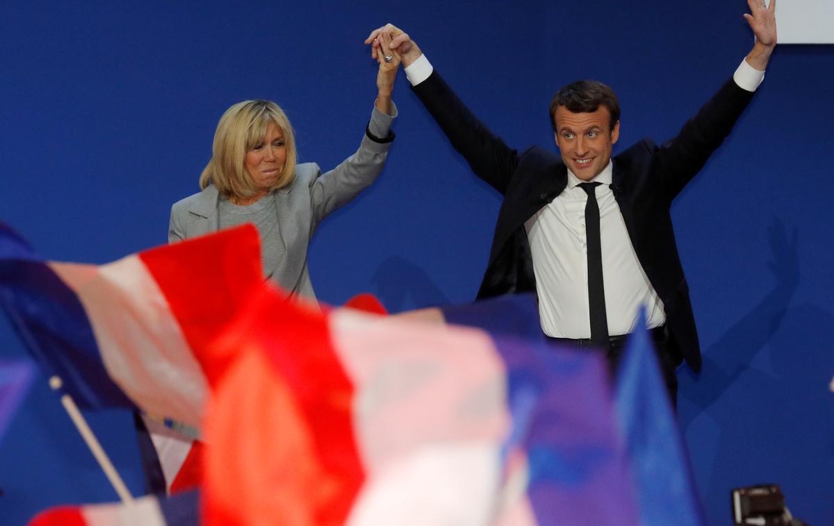 Emmanuel Macron in Brigitte Trogneux | Foto Reuters