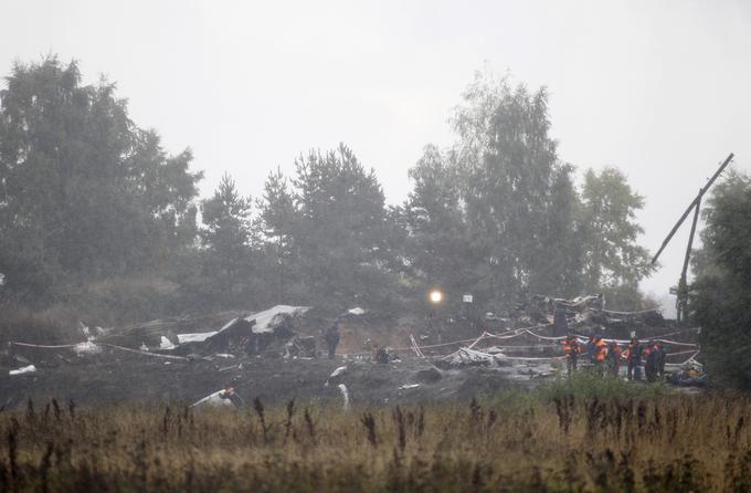 Prizorišče tragične nesreče ruskih hokejistov leta 2011 | Foto: Reuters