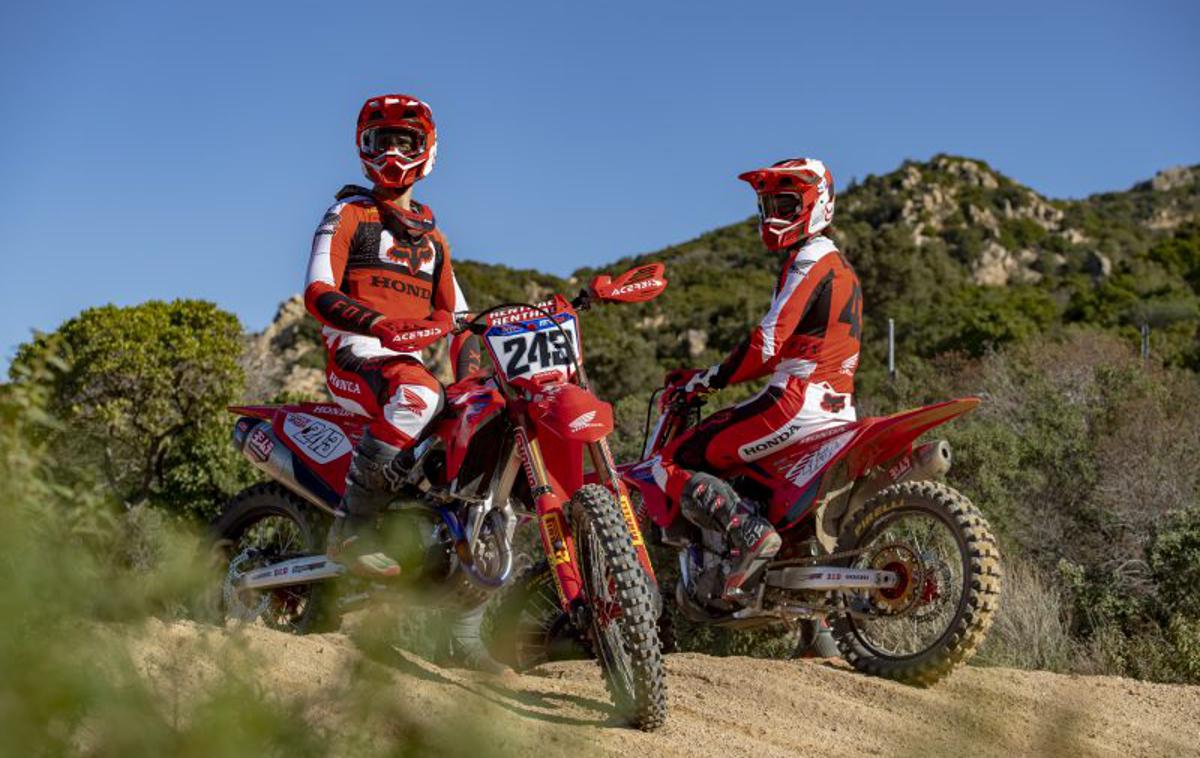 Gajser Evans Honda 2022 | Tim Gajser in Mitch Evans, Hondina aduta za sezono 2022 | Foto Honda Pro Racing/ShotbyBavo