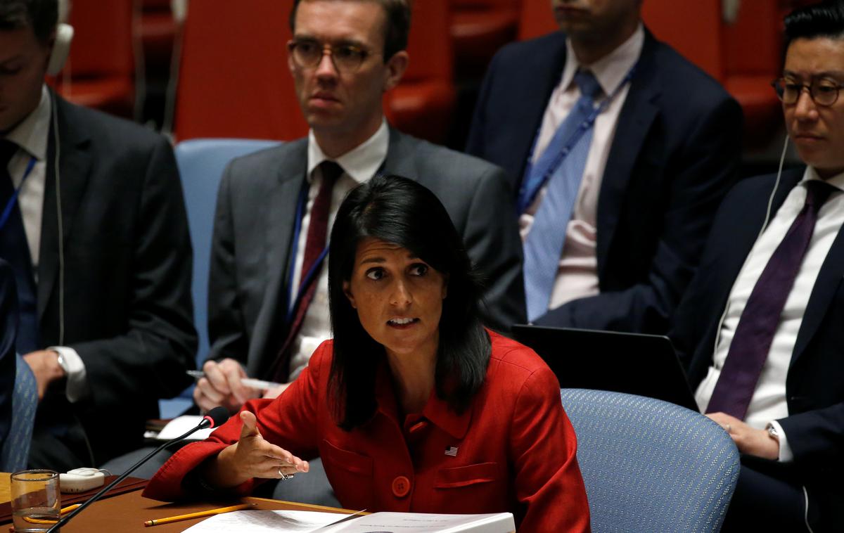 Nikki Haley | Zakaj je Haleyjeva odstopila, za zdaj ni znano.  | Foto Reuters