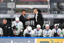 Bolzano HK Olimpija ICEHL Matic Kralj (levo) Mitja Šivic (desno)