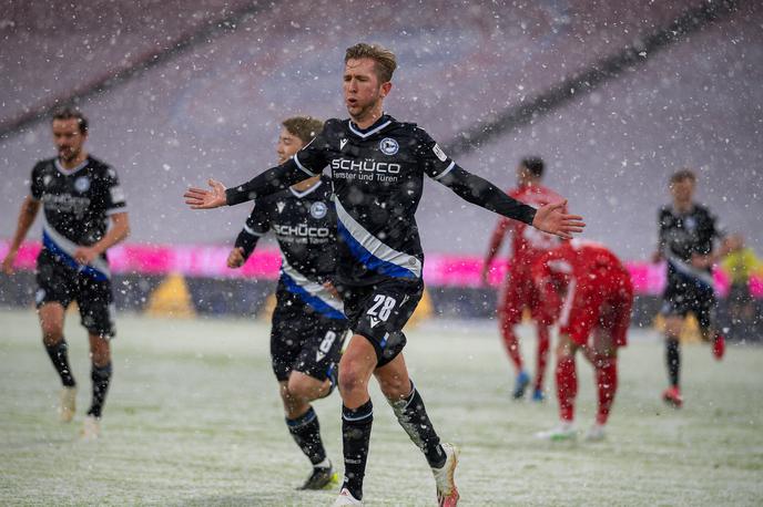 Bayern Munchen Arminia | Nogometaši Arminia Bielefeld so pri Bayernu vknjižili točko. | Foto Guliverimage