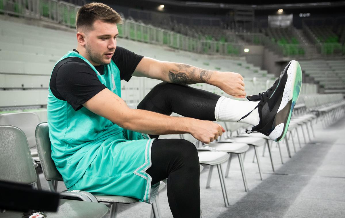 trening Slovenija Dončić | Luka Dončić je znova oblekel reprezentančni dres. | Foto Vid Ponikvar/Sportida