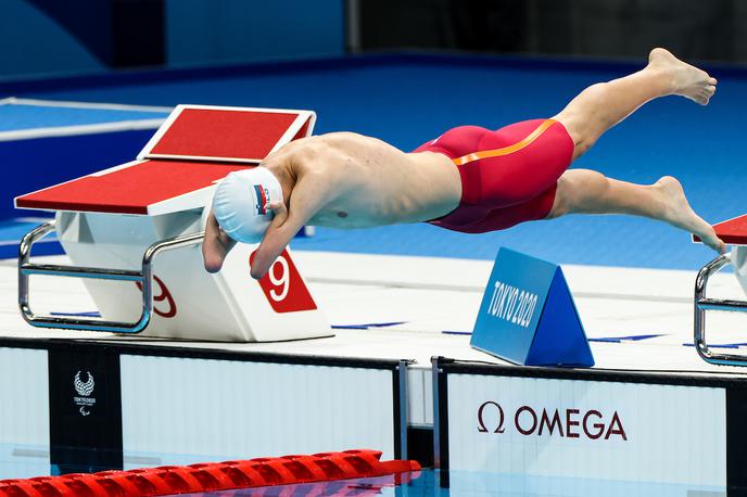 Tim Žnidaršič Svenšek | Tim Žnidaršič Svenšek je na paraolimpijskih igrah v Tokiu v svojem prvem nastopu danes tekmoval na 50 metrov delfin v kategoriji S6. | Foto Vid Ponikvar/Sportida