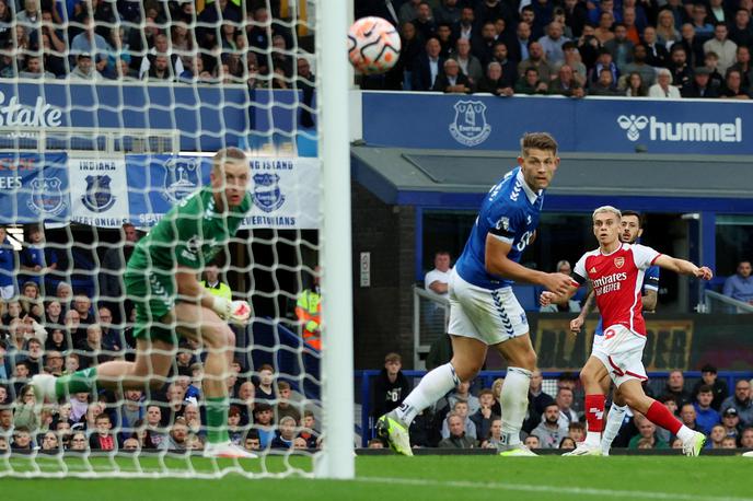 Arsenal, Leandro Trossard | Leandro Trossard je zadel za zmago Arsenala v Liverpoolu. | Foto Reuters