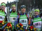 SP Ruhpolding 2012 - Jakov Fak, Klemen Bauer, Teja Gregorin, Andreja Mali