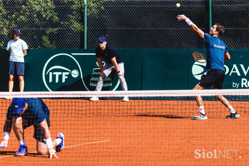 Davisov pokal Kavčič Bedene zadnja tekma