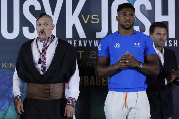 Oleksandr Usik vs Anthony Joshua | Oleksandr Usik in Anthony Joshua se bosta spopadla v soboto v Savdski Arabiji. | Foto Reuters