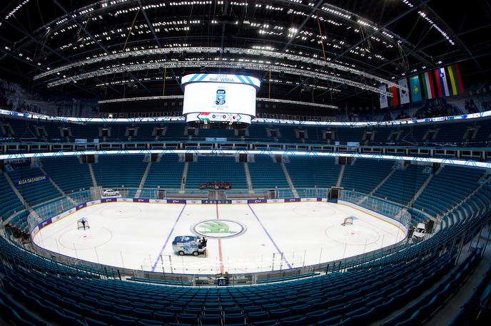 slovenska hokejska reprezentanca SP 2019 Nursultan Barys Arena | Dvorana v Nur-Sultanu sprejme več kot 11.500 gledalcev. | Foto Matic Klanšek Velej/Sportida