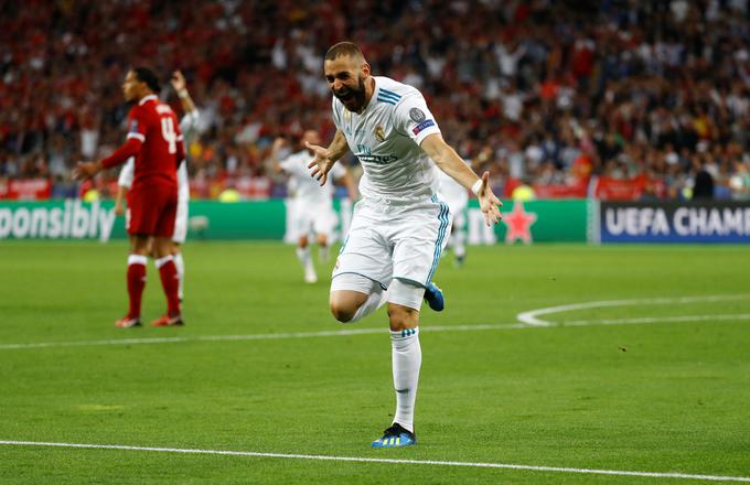 Karim Benzema je na začetku drugega polčasa spretno izkoristil in kaznoval napako vratarja Liverpoola. | Foto: Reuters