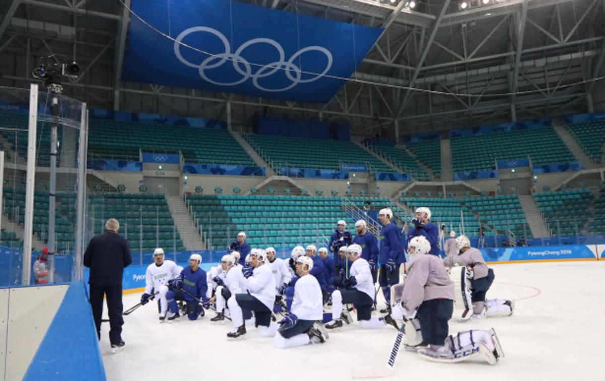 slovenska hokejska reprezentanca OI trening | Foto Hokejska zveza Slovenije