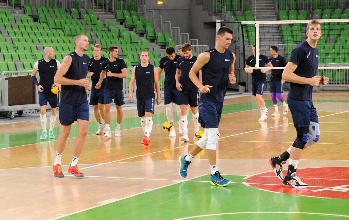 slovenska odbojkarska reprezentanca | Slovenski odbojkarji se pripravljajo na EP, kjer bodo branili srebrno odličje. | Foto Aleš Oblak