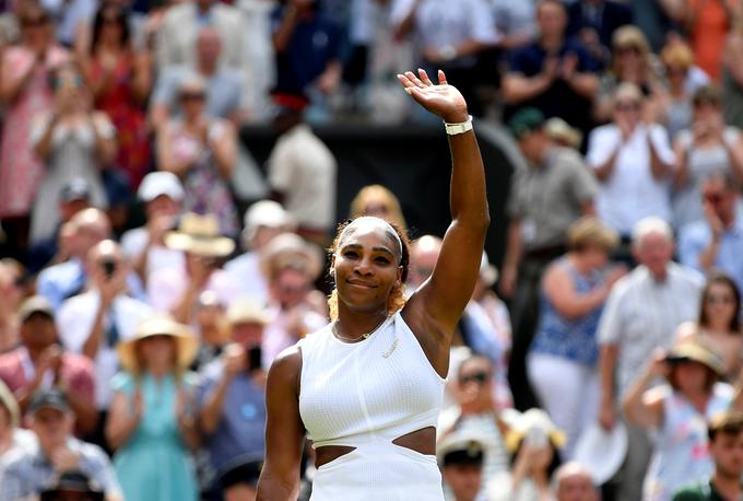 Serena Williams bo v soboto poskušala osvojiti še osmo posamično lovoriko Wimbledona. Do zdaj je na grand slamih posamično slavila že 23-krat. | Foto: Reuters