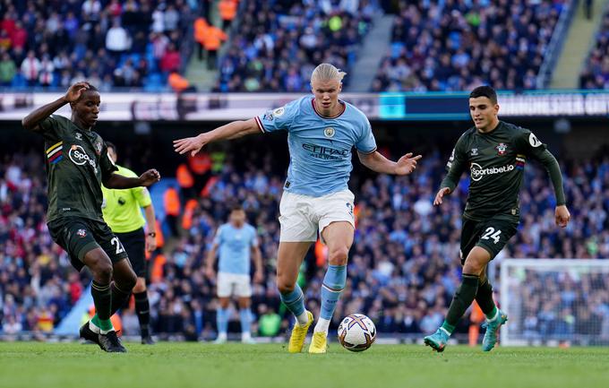 Erling Haaland je na tekmi desetega kroga premier lige zabil zanj skromen en gol. | Foto: AP / Guliverimage