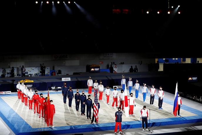 gimnastika Tokio priprave na OI | Tokio je gostil prvo večje mednarodno športno tekmovanje po koronski prekinitvi, ki je služilo kot olimpijska generalka. | Foto Reuters