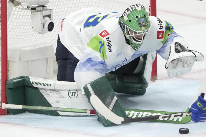 Žan Us je zaustavil vel kot 40 strelov. | Foto: Guliverimage/Vladimir Fedorenko