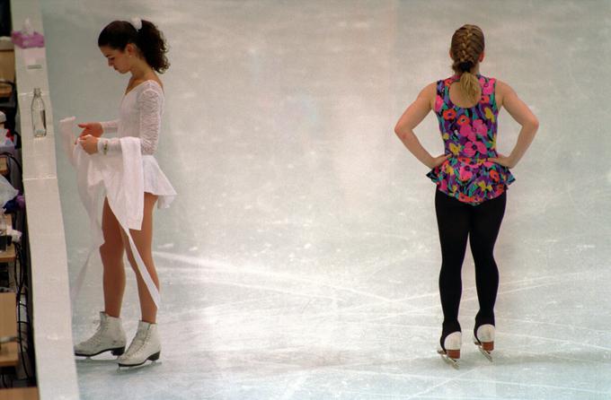 Nancy Kerrigan in Tonya Harding sta bili konkurentki za uvrstitev v ameriško odlimpijsko reprezentanco.  | Foto: Getty Images